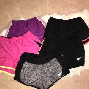5 Nike Dryfit Shorts Womens XS